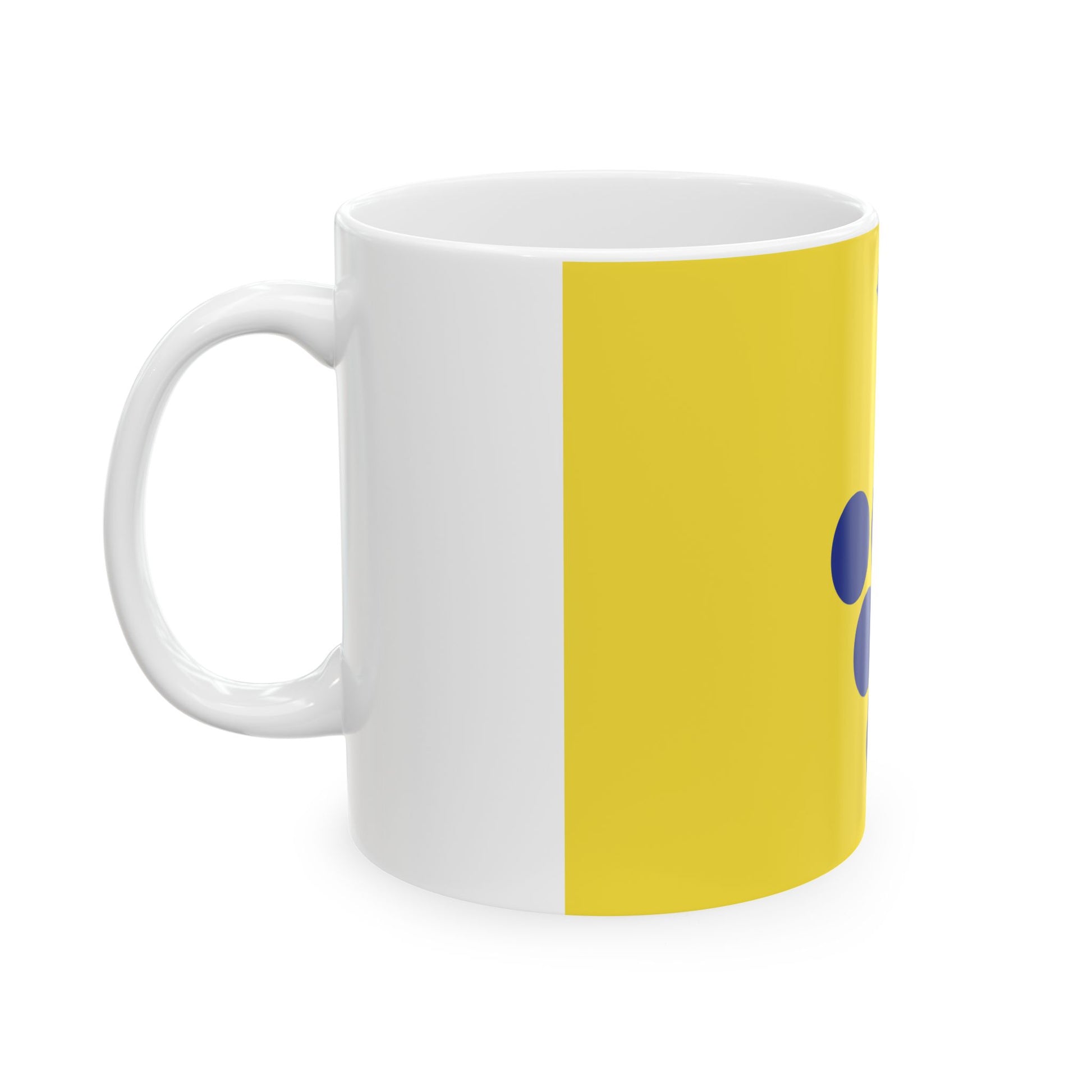 Overijse vlag (Belgium) White Coffee Mug-Go Mug Yourself