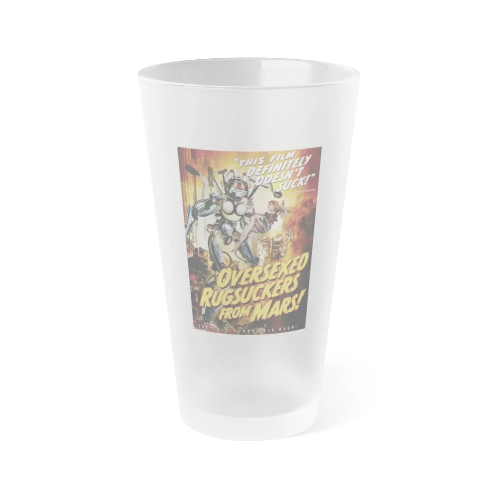 OVERSEXED RUGSUCKERS FROM MARS 1989 Movie Poster - Frosted Pint Glass 16oz-16oz-Frosted-Go Mug Yourself