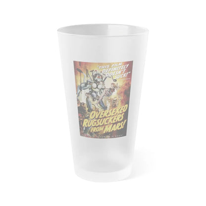 OVERSEXED RUGSUCKERS FROM MARS 1989 Movie Poster - Frosted Pint Glass 16oz-16oz-Frosted-Go Mug Yourself