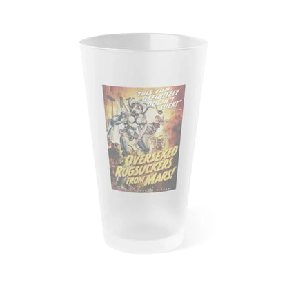 OVERSEXED RUGSUCKERS FROM MARS 1989 Movie Poster - Frosted Pint Glass 16oz 16oz Frosted - Go Mug Yourself