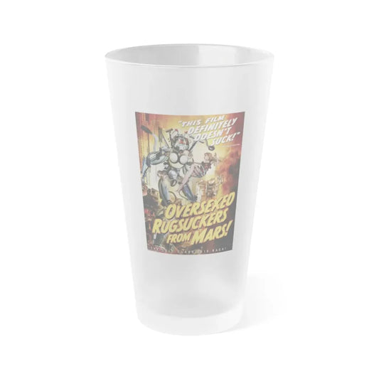 OVERSEXED RUGSUCKERS FROM MARS 1989 Movie Poster - Frosted Pint Glass 16oz 16oz Frosted - Go Mug Yourself