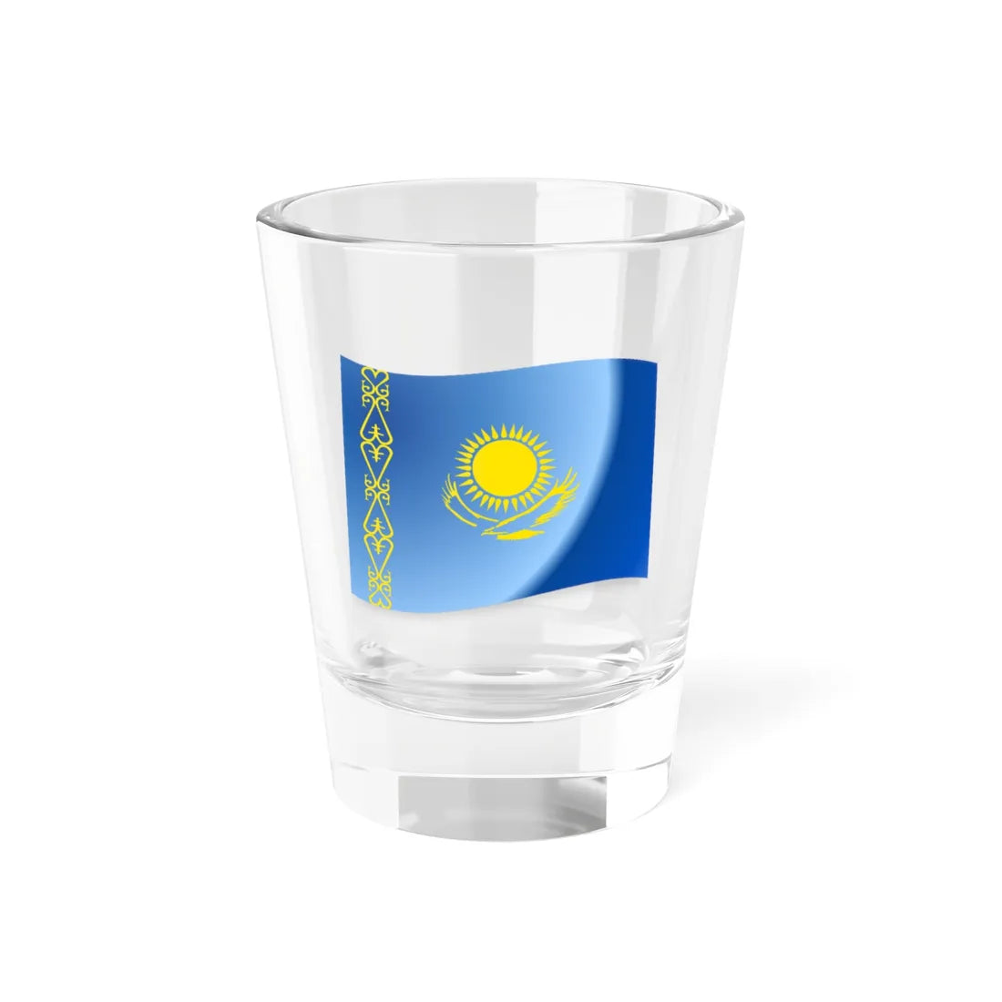 Oxygen apps Kazakhstan (Kazakhstan) Shot Glass 1.5oz 1.5oz - Go Mug Yourself