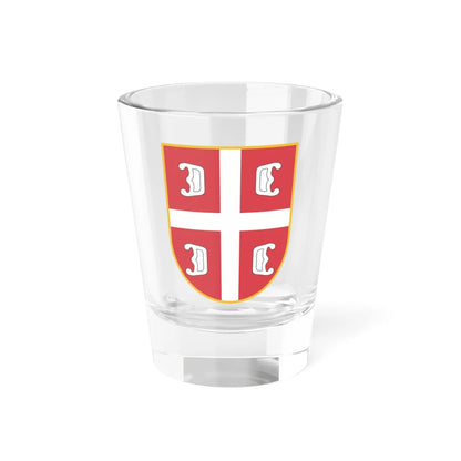 Oznaka pripadnosti 2 (Serbia) (Coat of Arms) Shot Glass 1.5oz 1.5oz - Go Mug Yourself