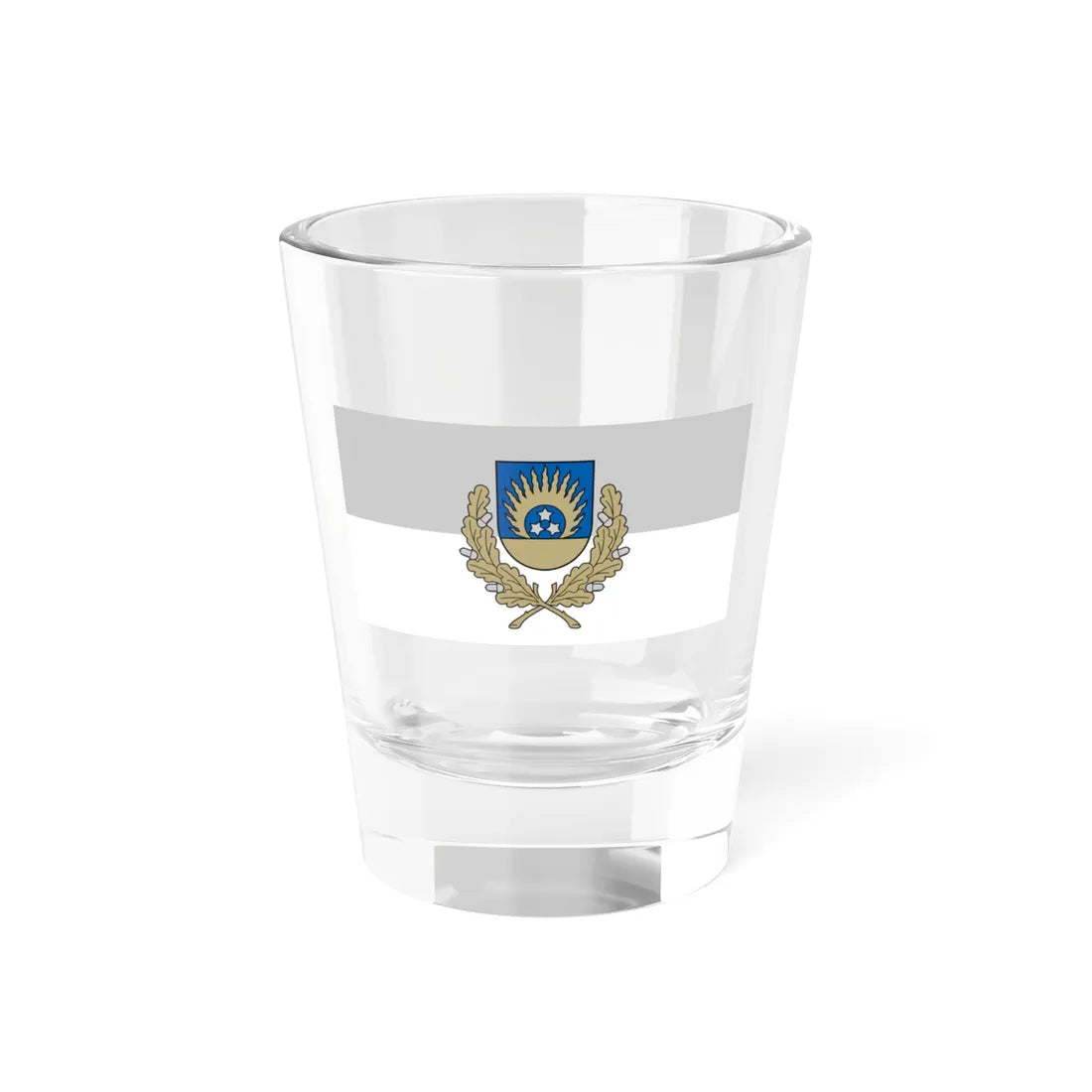Ozolnieku novads flag (Latvia) Shot Glass 1.5oz 1.5oz - Go Mug Yourself
