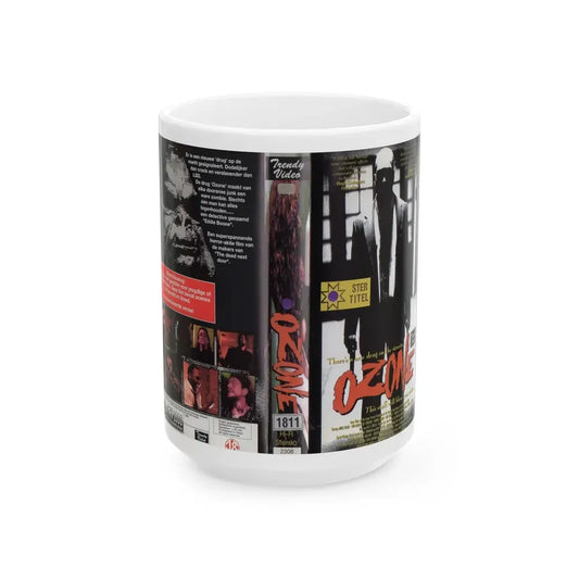 OZONE (VHS COVER) - White Coffee Mug 15oz - Go Mug Yourself