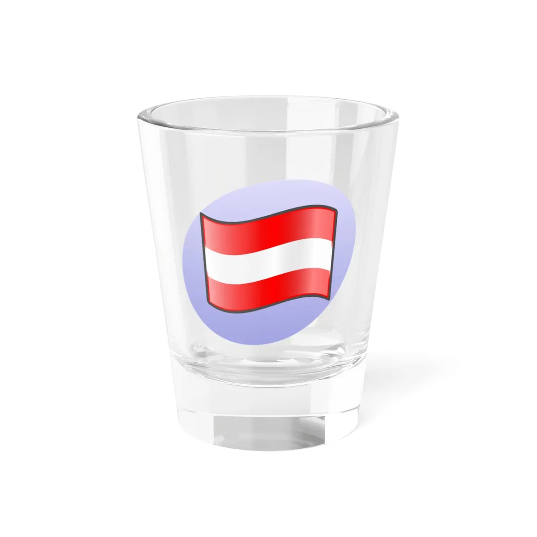 P Austrian flag (Austria) Shot Glass 1.5oz 1.5oz - Go Mug Yourself