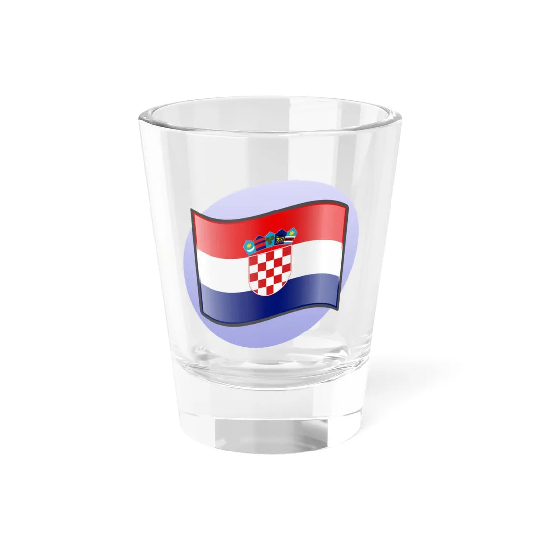 P Croatia (Croatia) Shot Glass 1.5oz 1.5oz - Go Mug Yourself
