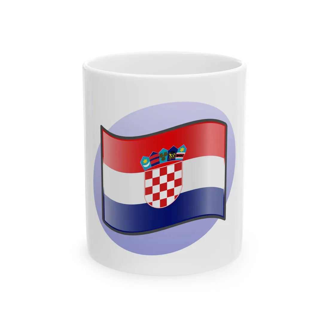 P Croatia (Croatia) White Coffee Mug 11oz - Go Mug Yourself