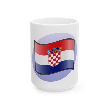 P Croatia (Croatia) White Coffee Mug 15oz - Go Mug Yourself