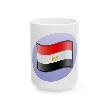 P Egypt (Egypt) White Coffee Mug 15oz - Go Mug Yourself