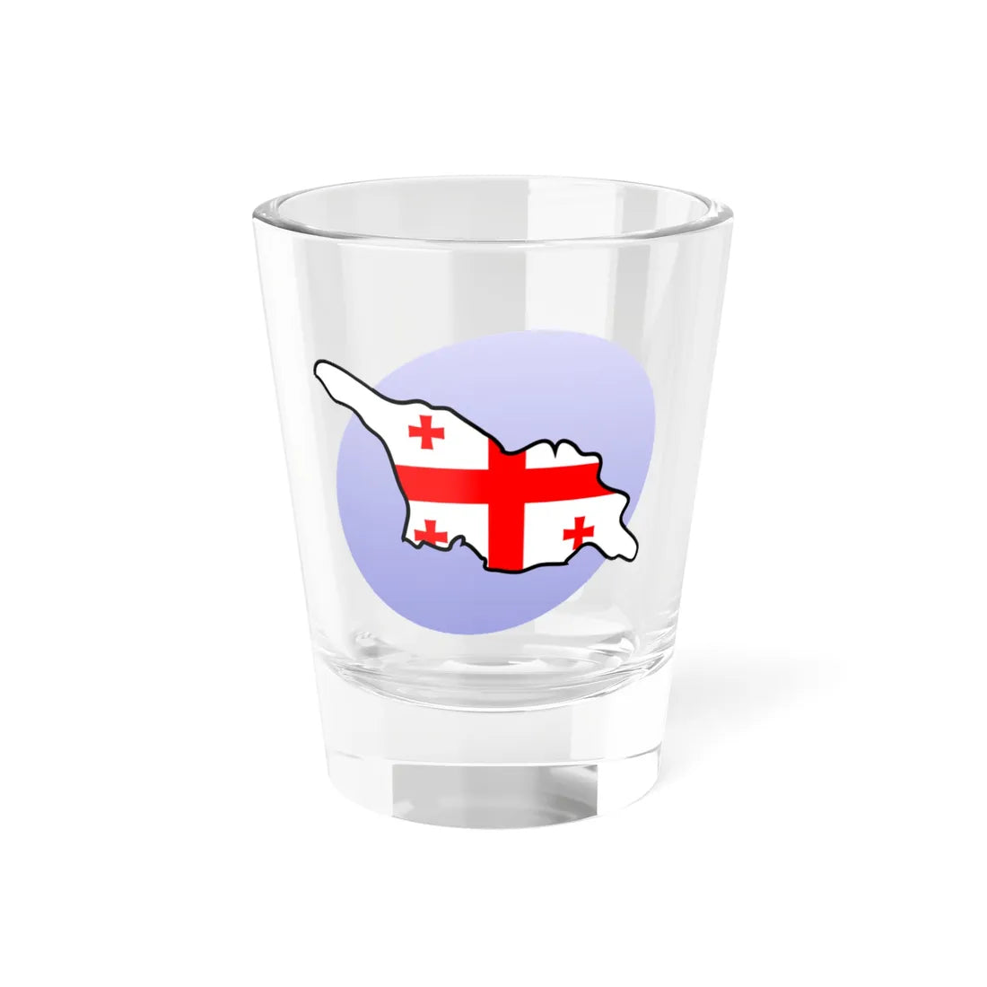 P Flag map of Georgia (Georgia) Shot Glass 1.5oz 1.5oz - Go Mug Yourself