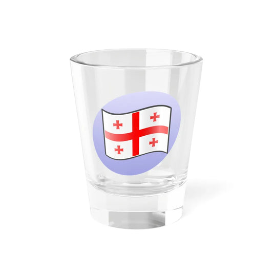 P Georgian flag (Georgia) Shot Glass 1.5oz 1.5oz - Go Mug Yourself