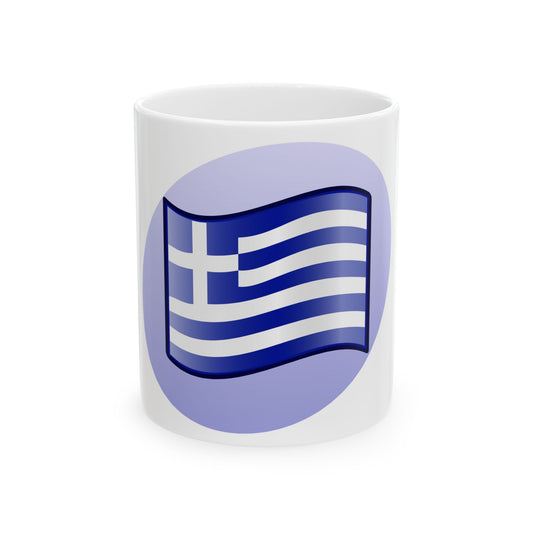 P Greece (Greece) White Coffee Mug-11oz-Go Mug Yourself