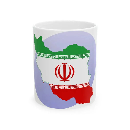P icon Iran (Iran) White Coffee Mug 11oz - Go Mug Yourself