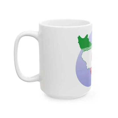 P icon Iran (Iran) White Coffee Mug - Go Mug Yourself