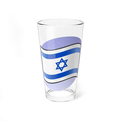P Israel Flag (Israel) Pint Glass 16oz 16oz - Go Mug Yourself