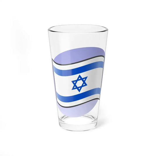 P Israel Flag (Israel) Pint Glass 16oz 16oz - Go Mug Yourself