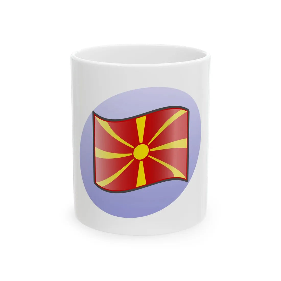 P North Macedonia (North Macedonia) White Coffee Mug 11oz - Go Mug Yourself