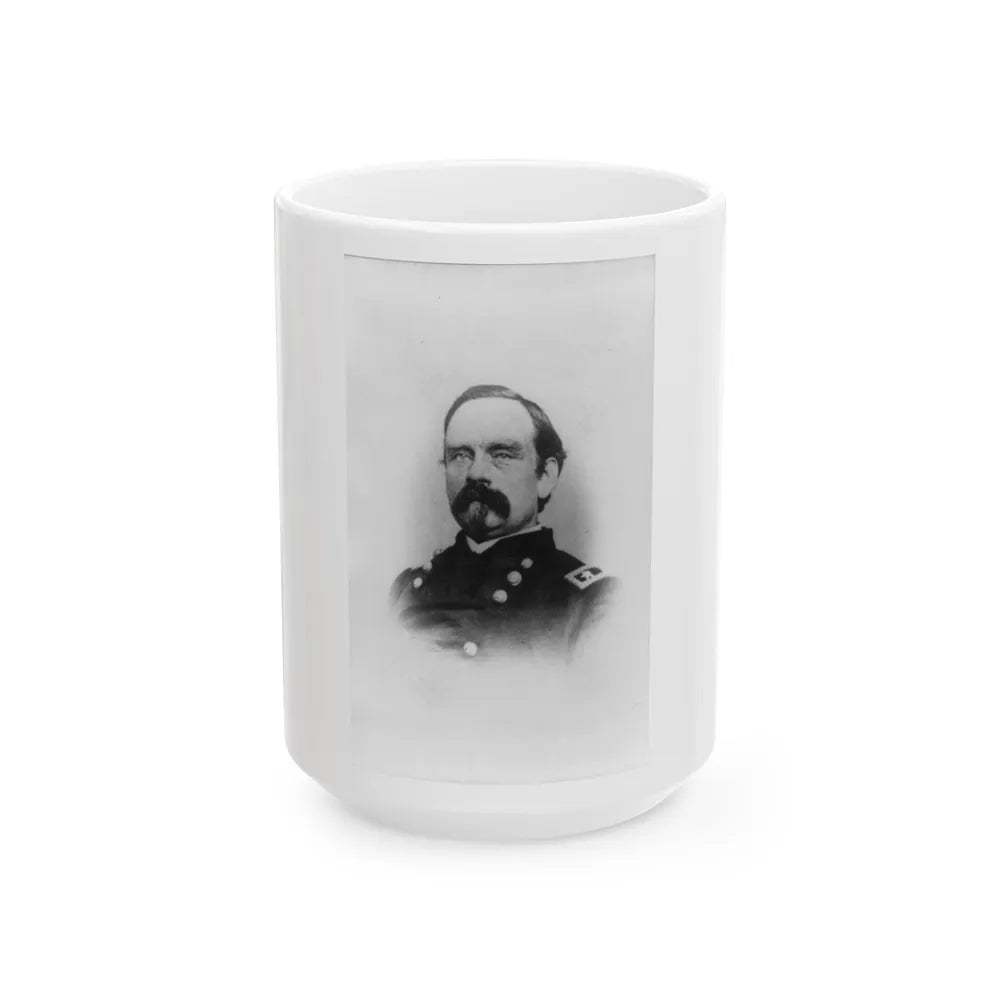 P.J. Osterhaus, Head-And-Shoulders Portrait, Facing Left (U.S. Civil War) White Coffee Mug-15oz-Go Mug Yourself