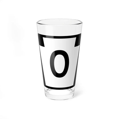 PA-0 (Pennsylvania) (Road Sign) Pint Glass 16oz 16oz - Go Mug Yourself