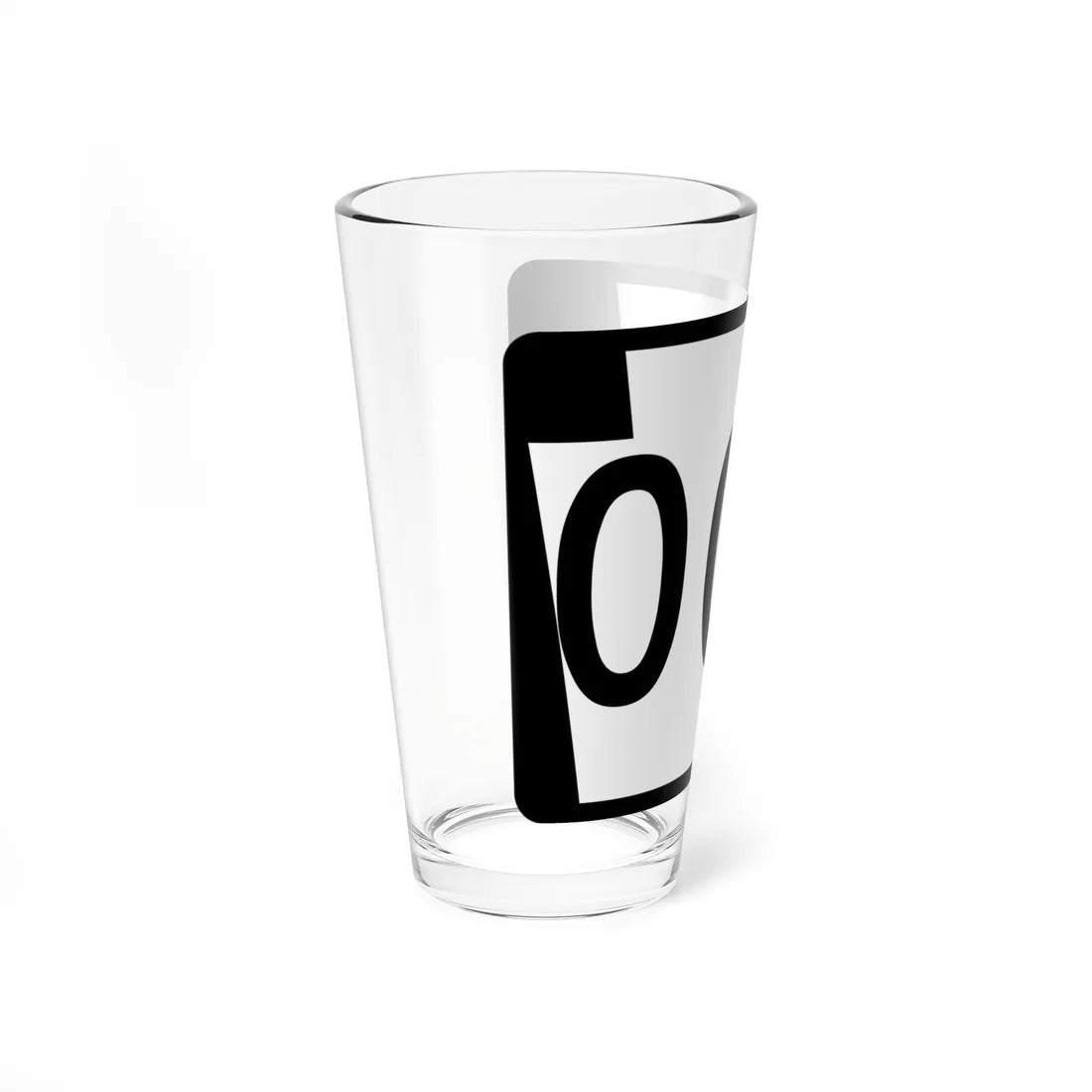 PA-000 template (Pennsylvania) (Road Sign) Pint Glass 16oz - Go Mug Yourself