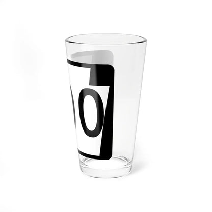 PA-000 template (Pennsylvania) (Road Sign) Pint Glass 16oz - Go Mug Yourself