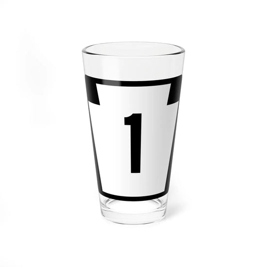 PA-1 (Pennsylvania) (Road Sign) Pint Glass 16oz 16oz - Go Mug Yourself