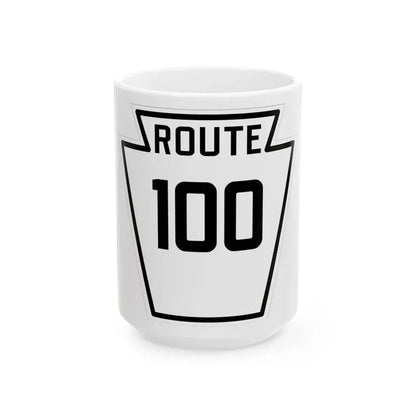 PA-100 1926 (Pennsylvania) (Road Sign) White Coffee Mug 15oz - Go Mug Yourself
