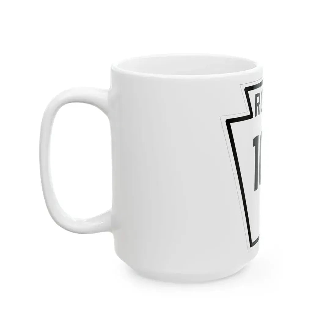 PA-100 1926 (Pennsylvania) (Road Sign) White Coffee Mug - Go Mug Yourself