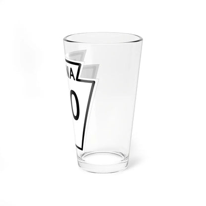 PA-100 1948 (Pennsylvania) (Road Sign) Pint Glass 16oz - Go Mug Yourself
