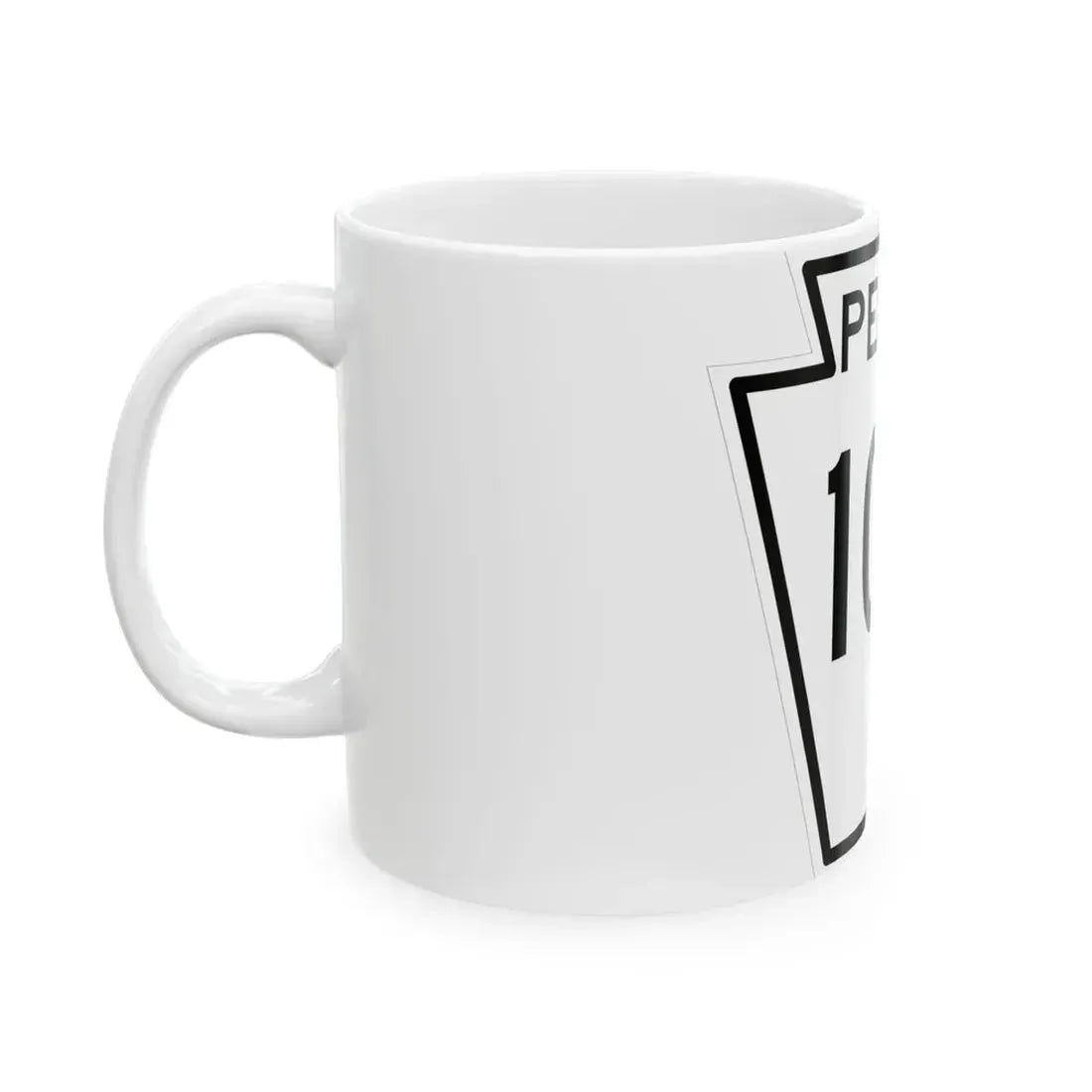 PA-100 1948 (Pennsylvania) (Road Sign) White Coffee Mug - Go Mug Yourself