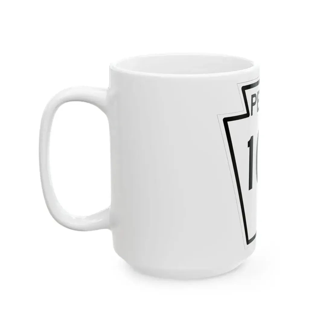 PA-100 1948 (Pennsylvania) (Road Sign) White Coffee Mug - Go Mug Yourself