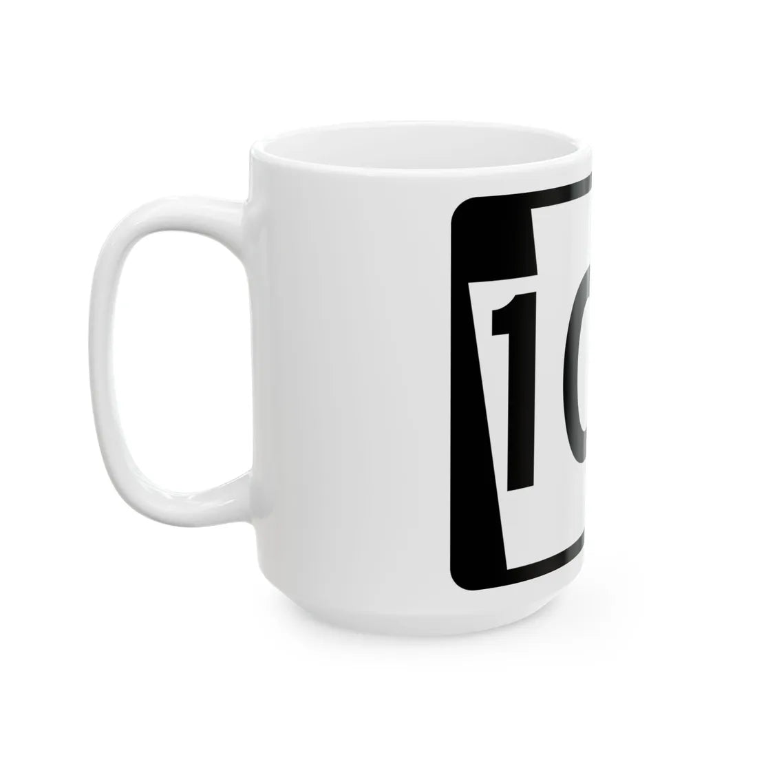 PA-100 (Pennsylvania) (Road Sign) White Coffee Mug - Go Mug Yourself