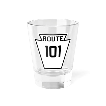 PA-101 1926 (Pennsylvania) (Road Sign) Shot Glass 1.5oz 1.5oz - Go Mug Yourself