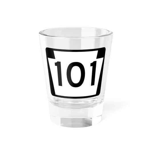 PA-101 (Pennsylvania) (Road Sign) Shot Glass 1.5oz 1.5oz - Go Mug Yourself