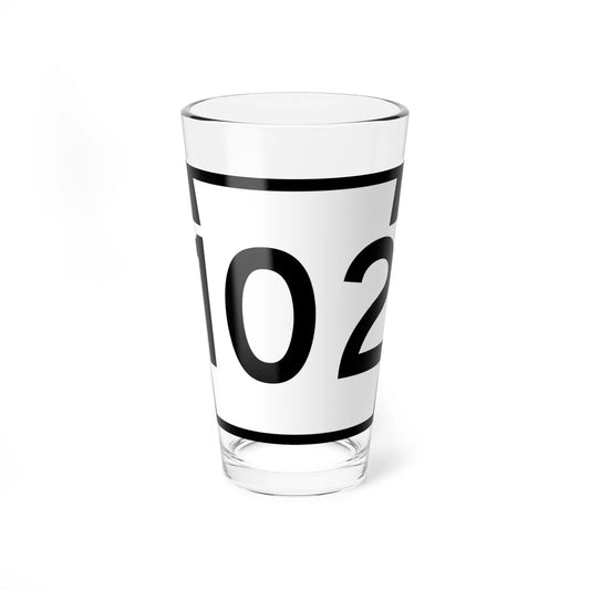 PA-102 (Pennsylvania) (Road Sign) Pint Glass 16oz 16oz - Go Mug Yourself