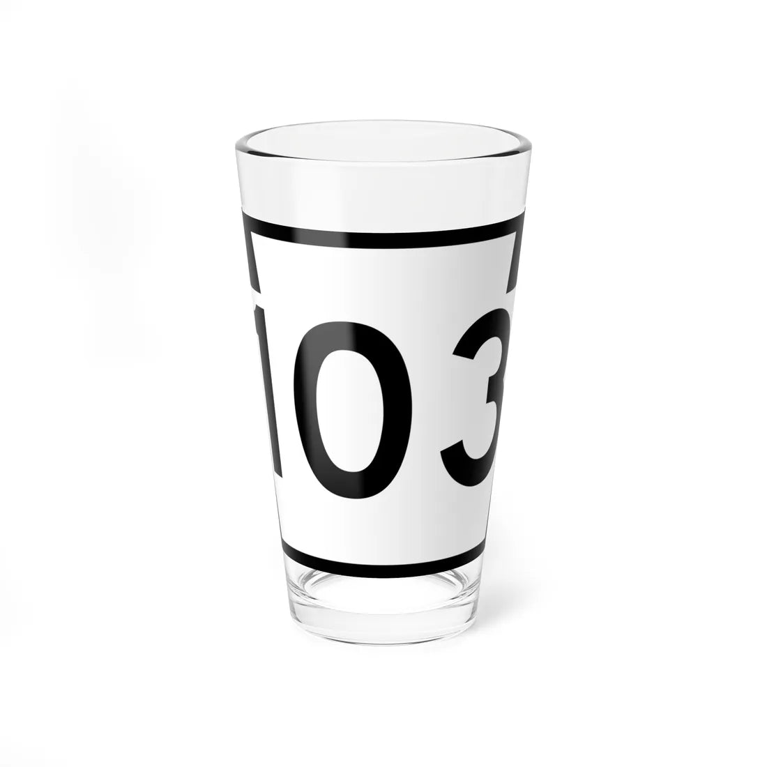 PA-103 (Pennsylvania) (Road Sign) Pint Glass 16oz 16oz - Go Mug Yourself