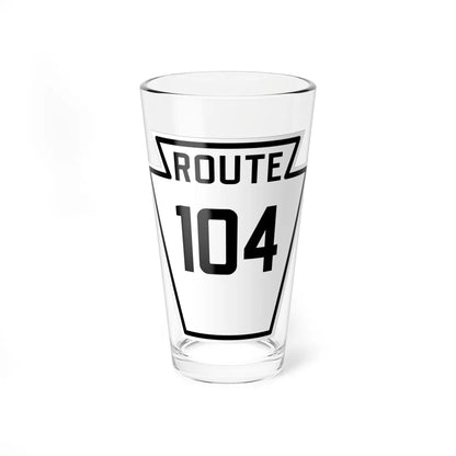 PA-104 1926 (Pennsylvania) (Road Sign) Pint Glass 16oz 16oz - Go Mug Yourself