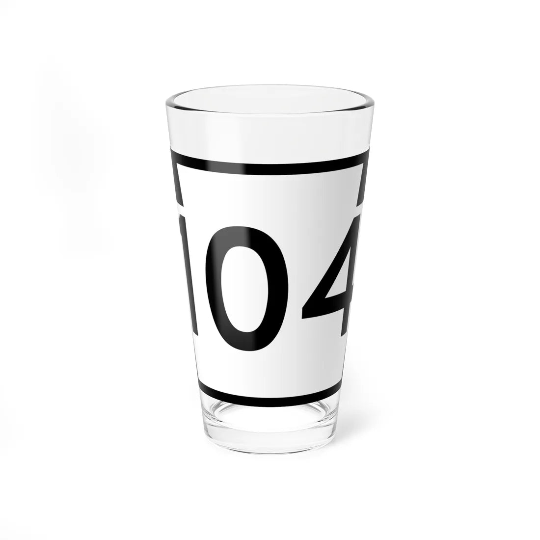 PA-104 (Pennsylvania) (Road Sign) Pint Glass 16oz 16oz - Go Mug Yourself