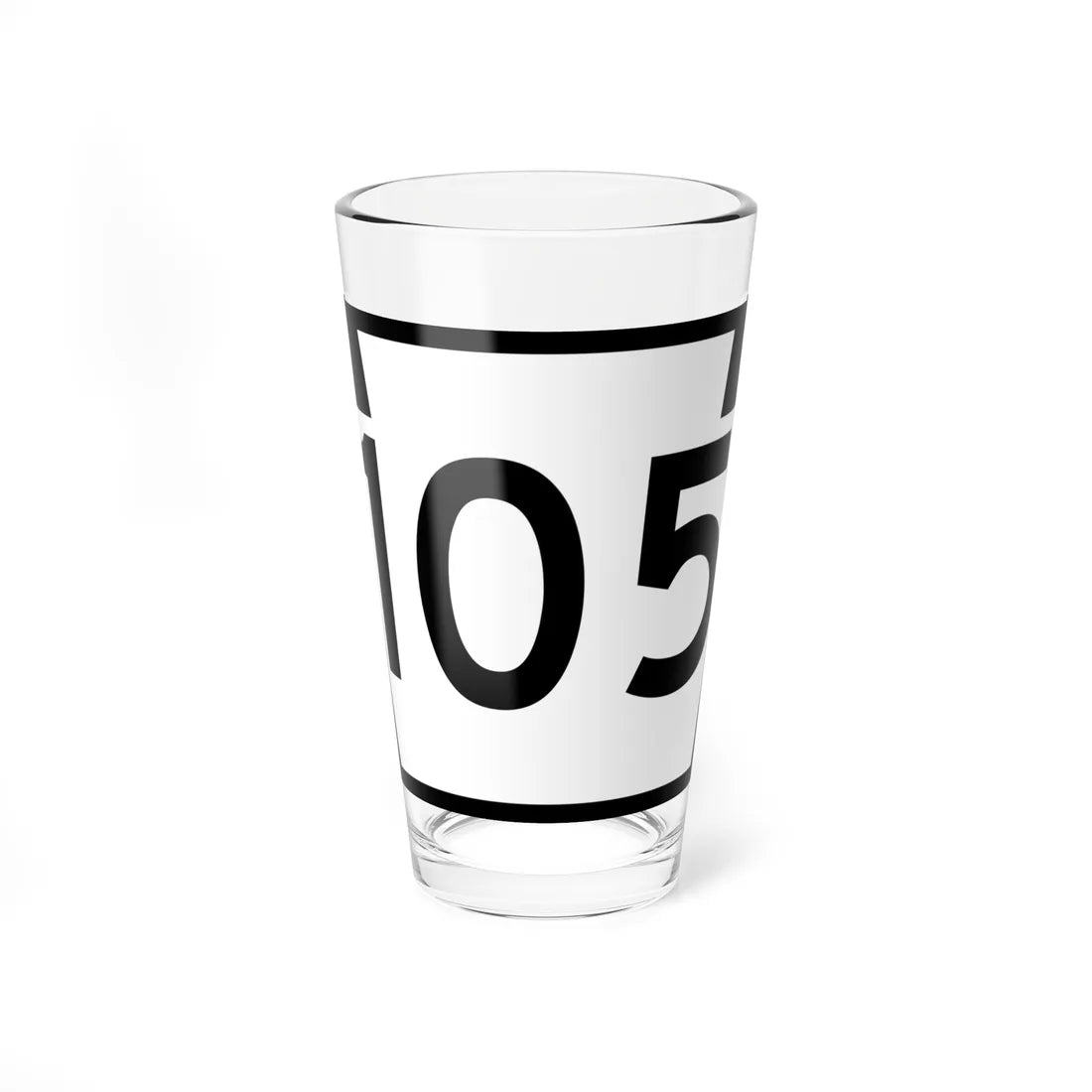 PA-105 (Pennsylvania) (Road Sign) Pint Glass 16oz 16oz - Go Mug Yourself