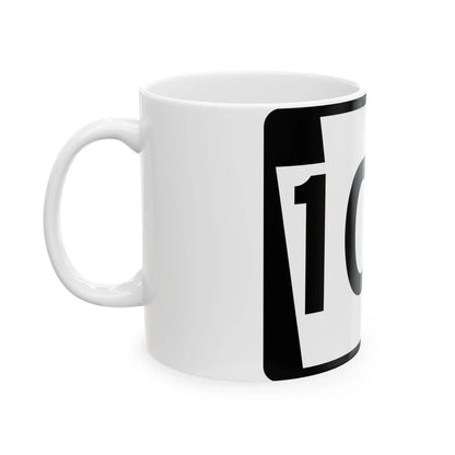 PA-105 (Pennsylvania) (Road Sign) White Coffee Mug - Go Mug Yourself