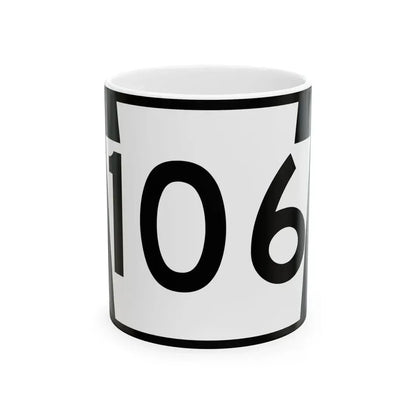 PA-106 (Pennsylvania) (Road Sign) White Coffee Mug 11oz - Go Mug Yourself