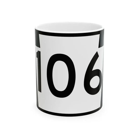 PA-106 (Pennsylvania) (Road Sign) White Coffee Mug 11oz - Go Mug Yourself
