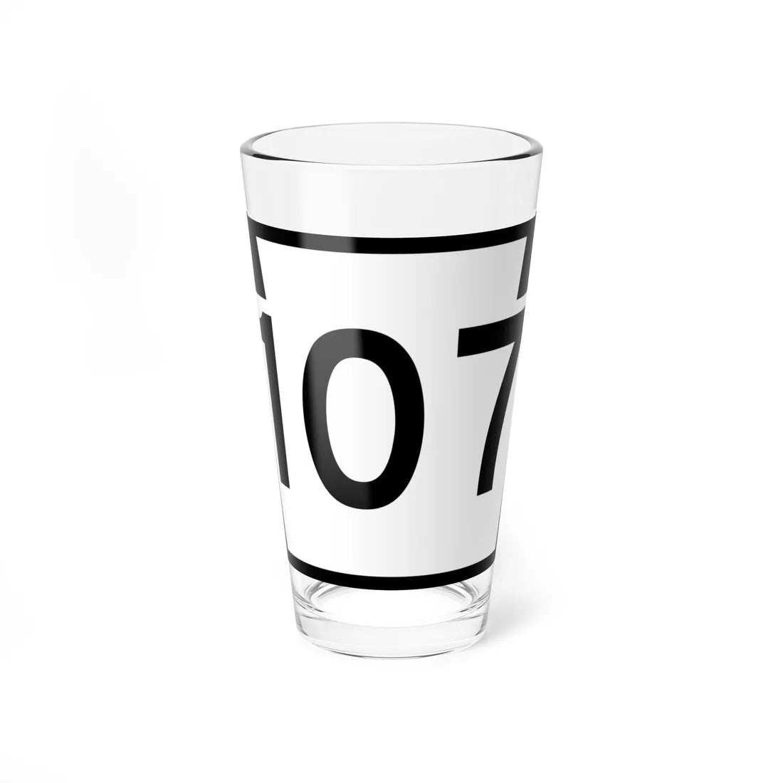 PA-107 (Pennsylvania) (Road Sign) Pint Glass 16oz 16oz - Go Mug Yourself