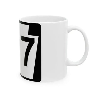 PA-107 (Pennsylvania) (Road Sign) White Coffee Mug - Go Mug Yourself