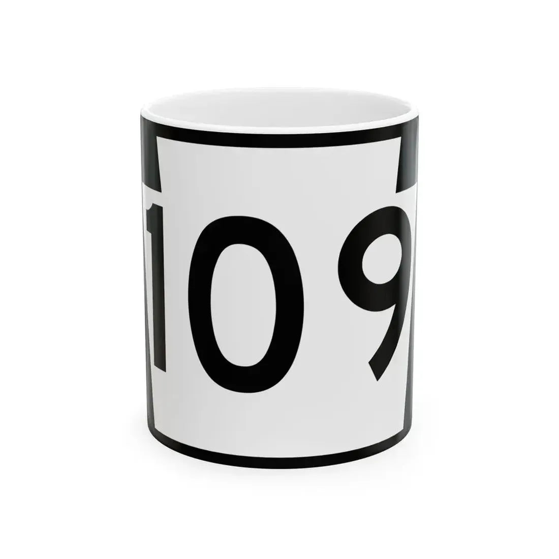 PA-109 (Pennsylvania) (Road Sign) White Coffee Mug 11oz - Go Mug Yourself