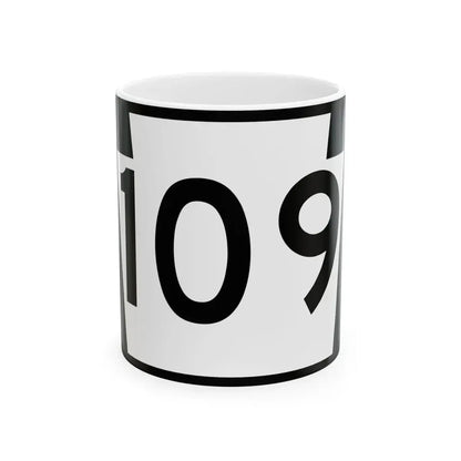 PA-109 (Pennsylvania) (Road Sign) White Coffee Mug 11oz - Go Mug Yourself