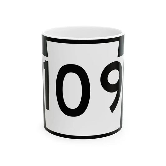 PA-109 (Pennsylvania) (Road Sign) White Coffee Mug 11oz - Go Mug Yourself