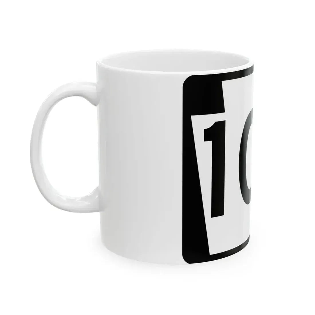 PA-109 (Pennsylvania) (Road Sign) White Coffee Mug - Go Mug Yourself