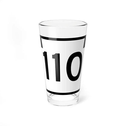 PA-110 (Pennsylvania) (Road Sign) Pint Glass 16oz 16oz - Go Mug Yourself
